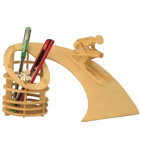 WOODCRAFT CONSTRUCTION KIT 3D puzzle Stojan na tužky Sjezd / od 5 let / Obtížnost: jednoduchá