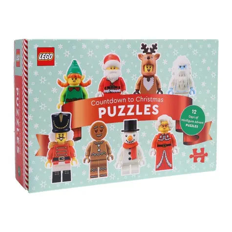 CHRONICLE BOOKS Puzzle LEGO® Adventní kalendář 12 v 1 / 12×48 dílků / od 7 let