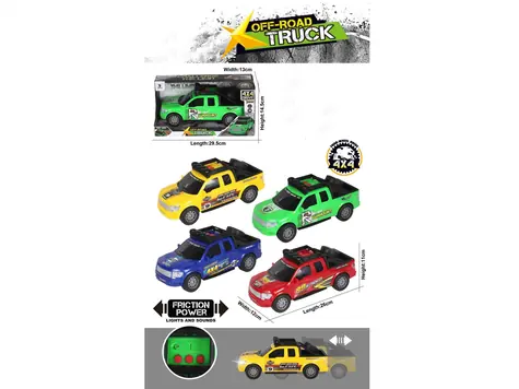 MAC TOYS Auto se zvukem a světlem červené / 25 cm