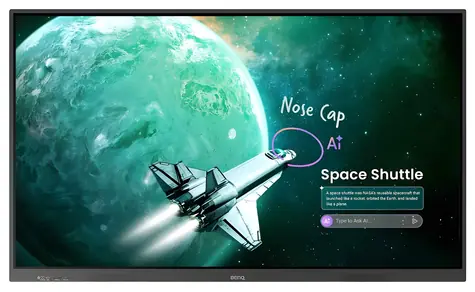 86" BenQ RE8605E černá / Interaktivní panel / UHD 4K / IPS / Android 16 EDLA / 8GB / 128GB