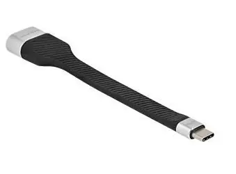 DeLock USB Type-C (M) - HDMI (F) černá / Adaptér / 14 cm / High Speed
