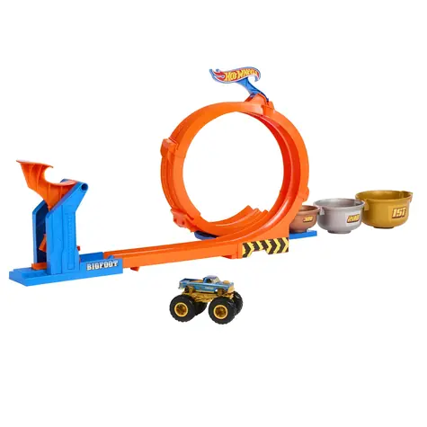 MATTEL Hot Wheels Monster Trucks dráha se smyčkou a Bigfootem / od 4 let