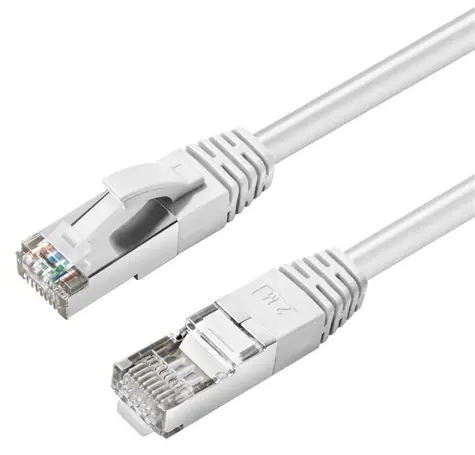 MicroConnect CAT6 bílá / Síťový kabel / S/FTP / 2 m / RJ-45 / LSZH