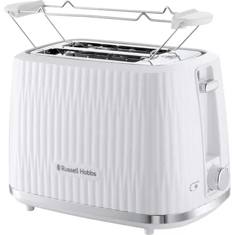 Russell Hobbs 27370-56 bílá / Topinkovač / 800 W / 6 stupňů opečení / rozpékací mřížka