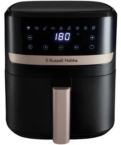 Russell Hobbs 27620-56 SatisFry Air černá / Horkovzdušná fritéza / 1500W / 5,5 l / 40–200°C / 9 programů