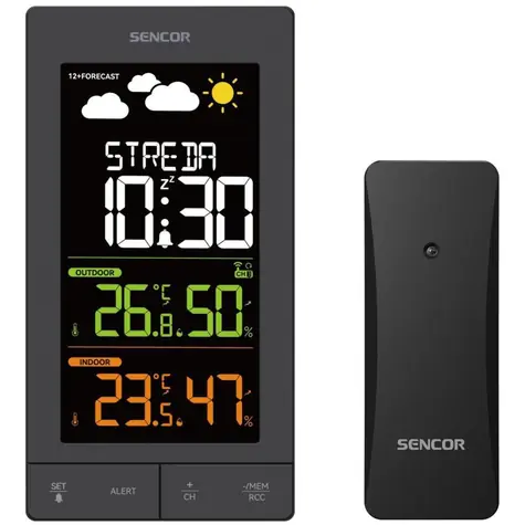 SENCOR SWS 4200 Meteostanice / LCD / bezdrátové čidlo