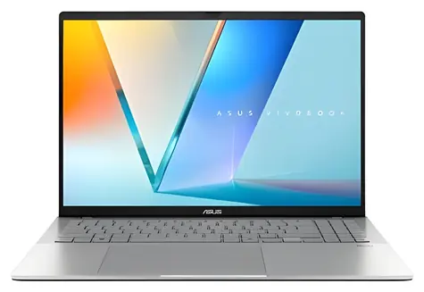 Asus Vivobook S16 stříbrná / Notebook / 16" WUXGA OLED / AMD Ryzen AI 5 330 / 32GB / 512GB SSD / Radeon 820M / W11H