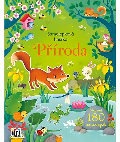JIRI MODELS Samolepková knížka Příroda / 16 barevných stran / 8 stran samolepek