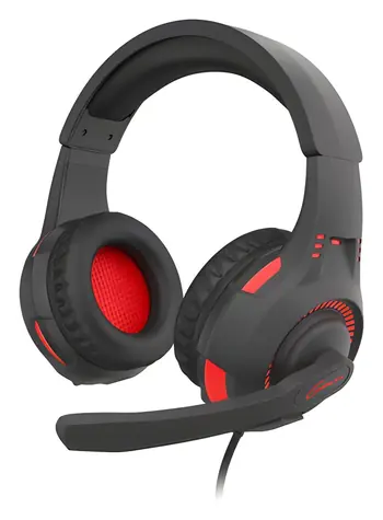 Genesis Radon 210 černo-červená / Herní sluchátka s mikrofonem / 7.1 Virtuální / USB
