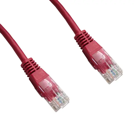 DATACOM červený / Patch kabel / UTP Cat5e / 0,25 m