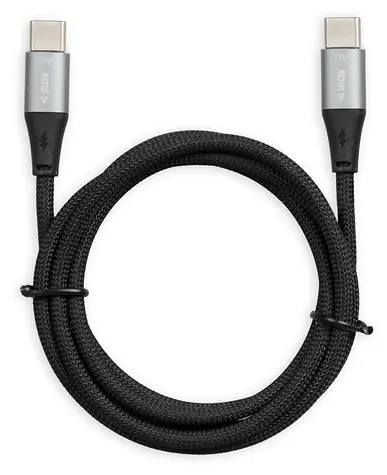 iBOX IKUTC černá / Datový kabel / USB-C - USB-C / 60 W / 2 m / opletený