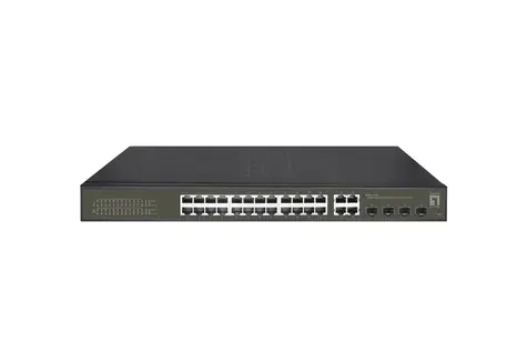 LevelOne Hilbert GES-2128P / Switch / managed / 24x GE PoE+ / 4x SFP combo / 400W PoE / 19"