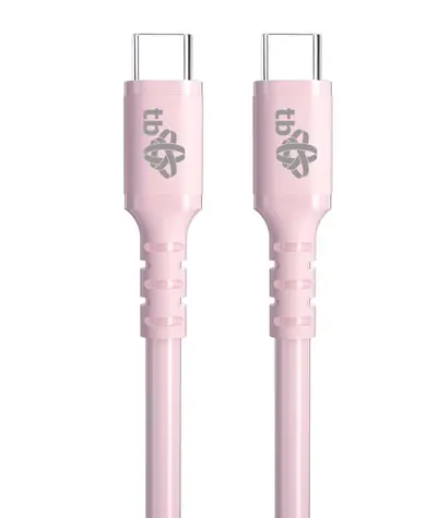 TB Touch Jelly USB-C - USB-C 60W kabel růžový / Datový kabel / USB 2.0 / 1m