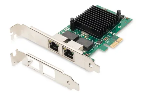 Digitus DN-10132 / Síťová karta / PCI Express / 2x Gigabit LAN / Intel 82575EB