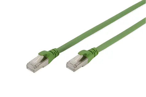 Digitus zelená / Patch kabel / Cat6A / S/FTP / AWG 26/7 / 2m