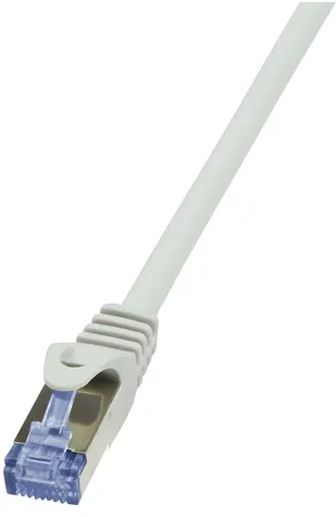 LogiLink PrimeLine šedá / Patch kabel / Cat6a S/FTP / RJ-45 / 0,5 m