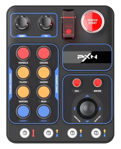 PXN CB1 / Ovládací panel / 30+ programovatelných tlačítek / RGB podsvícení / USB / PC
