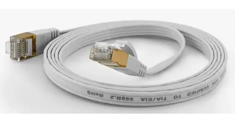 Wantec bílá / Patch kabel / FTP / CAT6a / 0,2 m / RJ-45