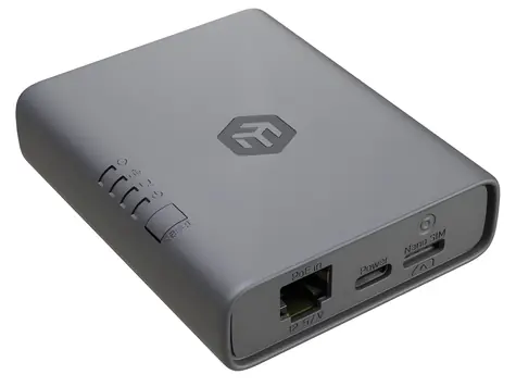MikroTik KNOT Embedded LTE4 / IoT LTE brána / LTE Cat4 150/50 Mb/s / GPS / Bluetooth 5.1 / eSIM + Nano SIM / PoE-In