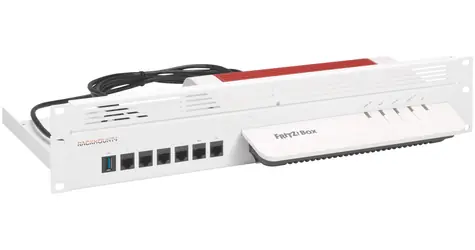 Rackmount.IT RM-FB-T7 bílá / Úchyt na firewall / 1U / AVM FRITZ!Box 5590/6660/7590 AX