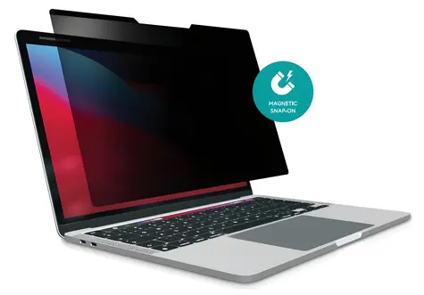 eSTUFF Privacy Filter 15.3" černá / Privátní filtr / magnetický / pro MacBook / 16:10