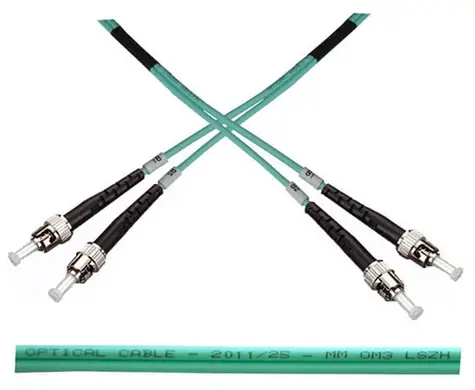 OEM Optický patch kabel duplex ST-ST 50/125 / OM3 / 5 m