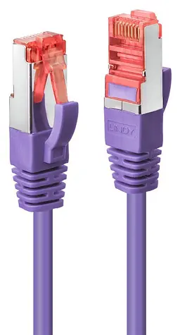 Lindy Cat6 S/FTP 10m fialová / Patch kabel / RJ-45 / 250 MHz