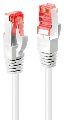 Lindy Cat6 S/FTP 10m bílá / Patch kabel / RJ-45 / 250 MHz