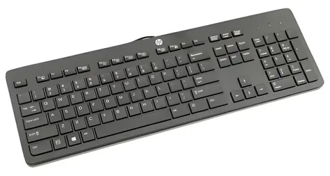 HP Slim USB černá / Drátová klávesnice / USB / DK