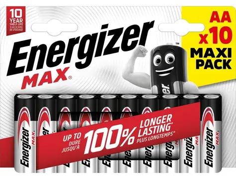 Energizer MAX AA 1.5V alkalické / 10ks / LR6