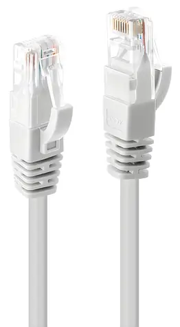 Lindy Cat6 U/UTP bílý 0,5 m / Síťový kabel / RJ-45