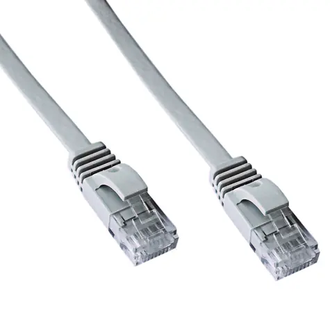 DATACOM / Patch kabel / UTP / CAT6 / plochý / 5 m / šedý