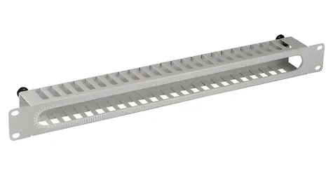 EFB šedá / Vyvazovací panel / 19" / 1U / RAL7035 / s krytem