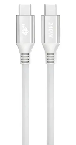 TB Touch USB-C - USB-C 240W bílý / Datový kabel / 1 m / Power Delivery