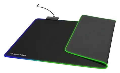 Genesis Boron 500 XXL RGB černá / Herní podložka pod myš / 800 x 400 x 4 mm / RGB podsvícení / USB