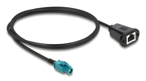 Delock / Kabel / HSD Z - RJ-45 / 1 m / černá, modrá / 100 Ohm