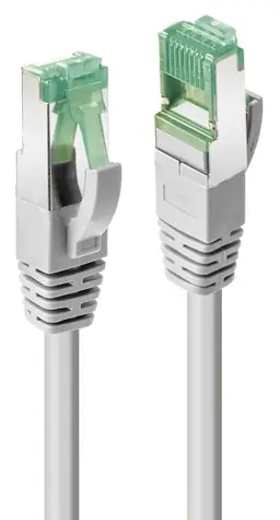 Lindy Cat6a 3m šedá / Patch kabel / S/FTP / RJ-45 / TPE / GRS recyklovaný