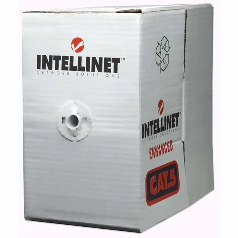 Intellinet U/UTP Cat6 / Instalační kabel / 305 m / CCA / šedá