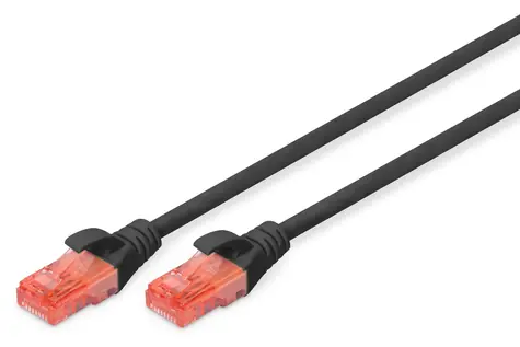 Digitus Cat6 U/UTP černý 2m / Patch kabel / RJ45-RJ45