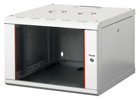 Equip Pro Mount světle šedá / Nástěnný rozvaděč / 19" / 7U / 600x600 mm / pasivní chlazení / skleněné dveře