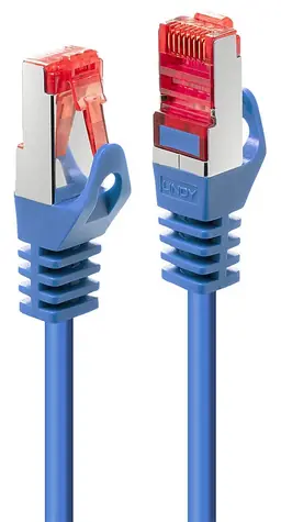 Lindy Basic modrá / Patch kabel / Cat6 / S/FTP / 0,3 m / RJ-45
