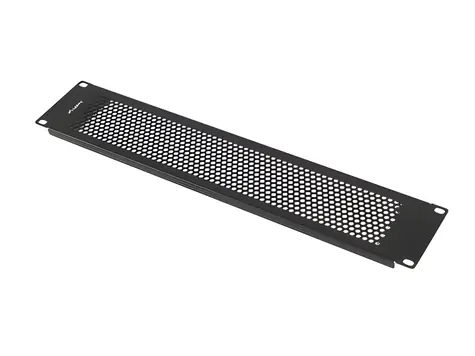 LANBERG AK-1412-B černá / Krycí panel do racku / 19" / 2U / perforovaný