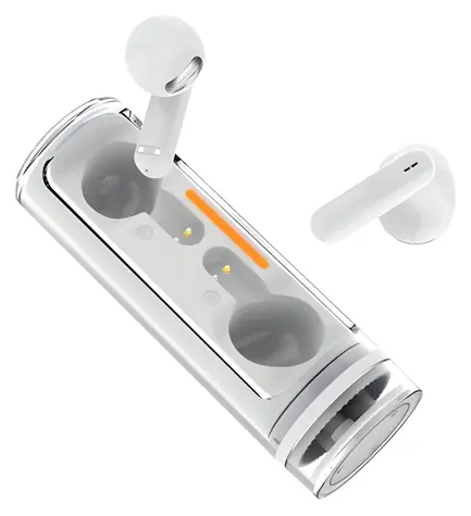 2GO Acoustic Twist bílá / Bezdrátová sluchátka / True Wireless / Bluetooth 5.3 / nabíjecí pouzdro