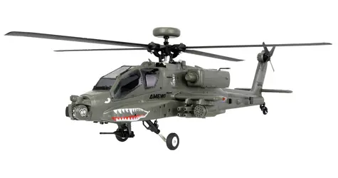 AMEWI RC helikoptéra Apache AH-64D zelená / 1:32 / RTF / 6 kanálů / 2.4GHz