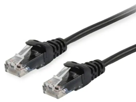 Equip UTP Cat6 černá / Patch kabel / U/UTP / RJ-45 / 2 m