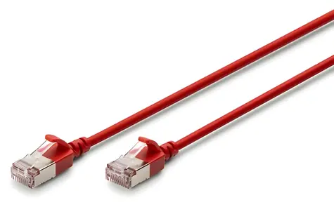 Digitus Slim / Patchkabel / Cat6a / F/FTP / 5 m / červený