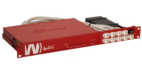 Rackmount.IT RM-WG-T7 červená / Montážní sada do racku / pro WatchGuard Firebox T80 / 1U