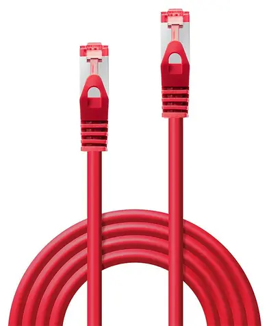 Lindy červená / Patch kabel / Cat6 S/FTP / RJ-45 / 3 m