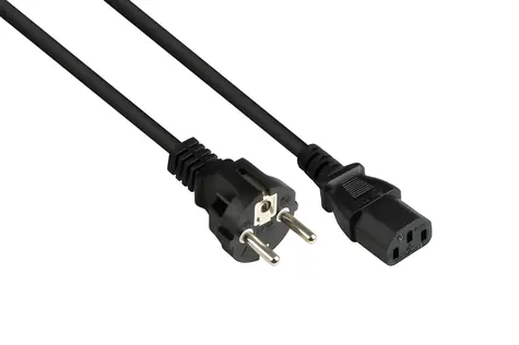 Good Connections Schuko - C13 5m černá / Napájecí kabel / 250 V / 10 A