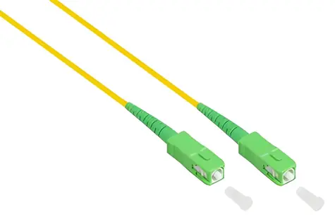 Good Connections LC/SC 15m žlutá / Optický patchkabel / OS2 9/125 SM / Simplex / LSZH